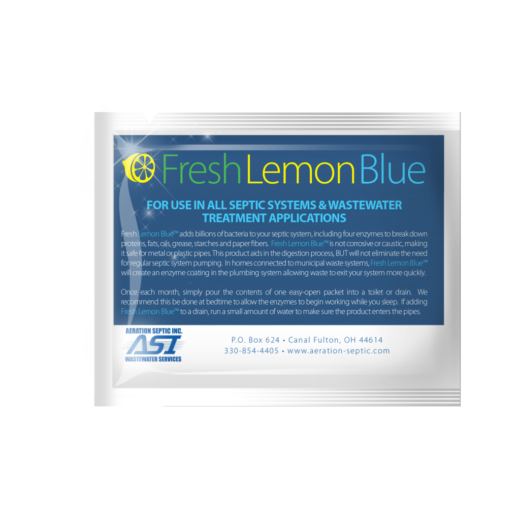 Septic Tank System Treatment Fresh Lemon Blue
