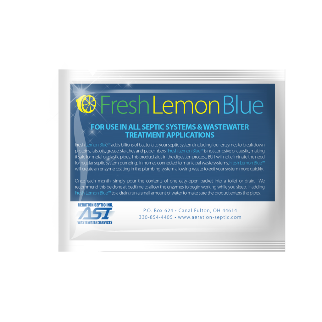 Septic Tank System Treatment Fresh Lemon Blue