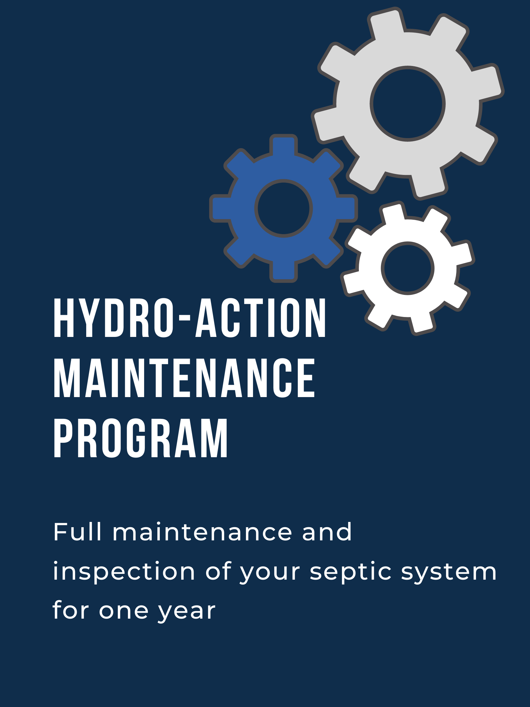 hydro action septic system maintenance program